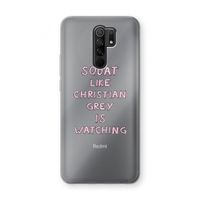 Christian Grey: Xiaomi Redmi 9 Transparant Hoesje