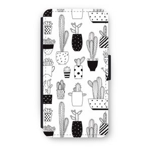 Cactusmotief: iPhone 7 Plus Flip Hoesje