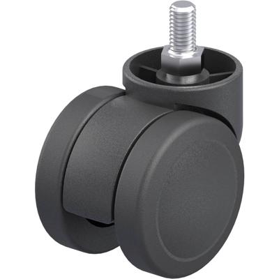 Blickle LKDB-PUA 50G Kunststof dubbel zwenkwiel Wieldiameter: 50 mm Draagvermogen (max.): 50 kg 1 stuk(s)
