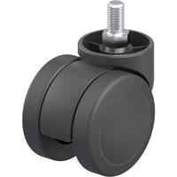 Blickle LKDB-PUA 50G Kunststof dubbel zwenkwiel Wieldiameter: 50 mm Draagvermogen (max.): 50 kg 1 stuk(s)