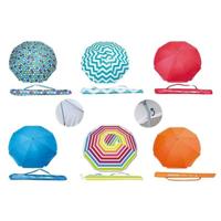 Parasoll Beschermd tegen UV-straling Ø 180 cm Polinylon 8 Staven Ijzer Parasoll Beschermd tegen UV-straling Ø 180 cm Polinylon 8 Staven Ijzer