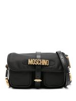 Moschino buckled logo-lettering crossbody bag - Noir - thumbnail