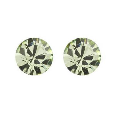 Biba Oorbellen met Swarovski Steentje Chrysolite