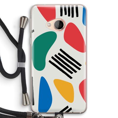 Illustratieve pop 1: HTC U Play Transparant Hoesje met koord