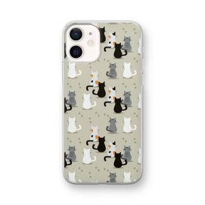 Katten: iPhone 12 mini Transparant Hoesje