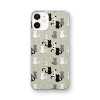 Katten: iPhone 12 mini Transparant Hoesje