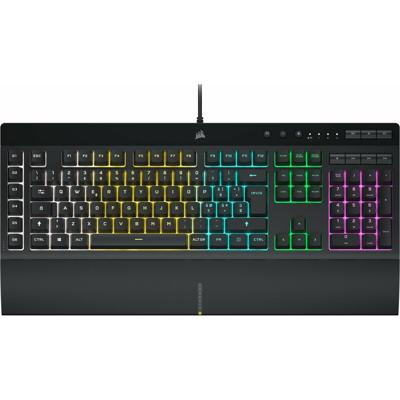 Gaming Keyboard Corsair K55 RGB PRO Zwart Qwerty Spaans
