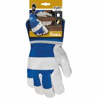 Werkhandschoenen JUBA Leer Suède Blauw Canvas - Maat: 9