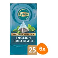 Lipton - Exclusive Selection English Breakfast Thee - 6x 25 zakjes