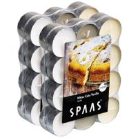 Spaas Geurtheelichtjes/waxinelichtjes - 48x - White Cake Vanilla - 4,5 branduren - geurkaarsen