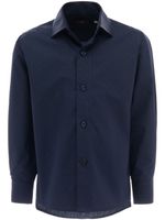 Moustache robe-chemise à pois - Bleu