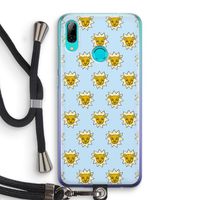 Leeuwenkoppen: Huawei P Smart (2019) Transparant Hoesje met koord
