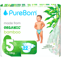 PureBorn Baby Luiers Made from Organic Bamboo Maat 5 1118 kg 22 Stuks 900g bij Jumbo