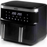 Domo Hot Air Fryer - DO537FR - 2 x 4 L - 85 ° A 200 ° - 8 Automatische programma's - L40 x W 40 x H 36 cm