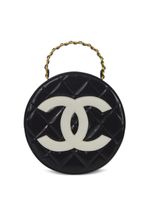 CHANEL Pre-Owned sac arrondi à design matelassé (1995) - Noir - thumbnail