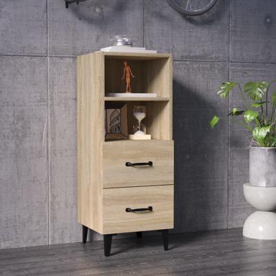 Dressoir 34,5x34x90 cm bewerkt hout sonoma eikenkleurig