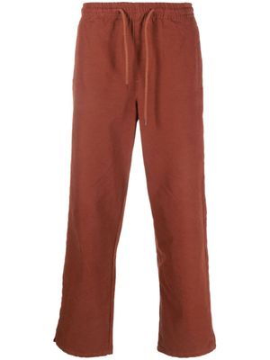 A.P.C. pantalon de jogging à lien de resserrage - Rouge