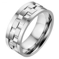 Mendes Jewelry heren ring Edelstaal Tandwiel-19mm