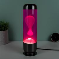 Capsule Lavalamp - Roze Met Witte Lava