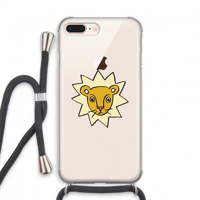 Kleine leeuw: iPhone 7 PLUS Transparant Hoesje met koord