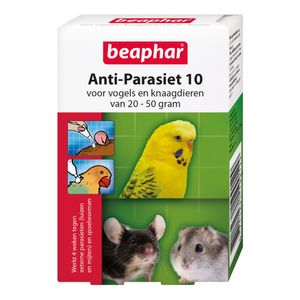 Beaphar Anti-Parasiet 10 - Knaagdieren/Vogels - 20-50 gram - 2 pipetten