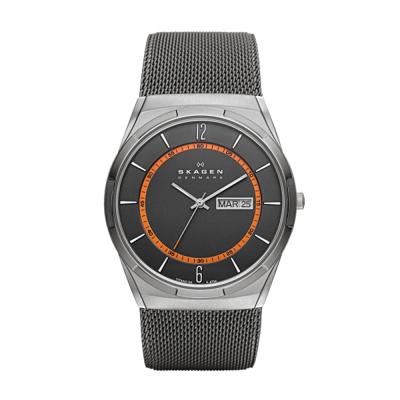 Horlogeband Skagen SKW6007 / 11XXXX Mesh/Milanees Antracietgrijs 27mm