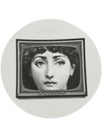 Fornasetti assiette imprimée - Noir - thumbnail