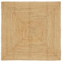 VidaXL Gebied tapijt beige 120 x 120 cm jute