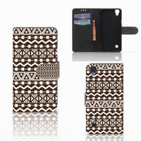 LG X Style Telefoon Hoesje Aztec Brown - thumbnail