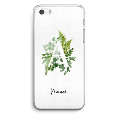 Green Brush: iPhone 5 / 5S / SE Transparant Hoesje