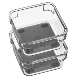 Keuken lade organizer bakje - Set van 2x stuks - 1-vaks - Tidy Smart serie - kunststof - 9 x 9 x 4,5