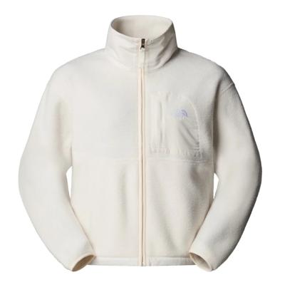 The North Face Yumiori Off Peak Full Zip Fleece Dames White Dune M