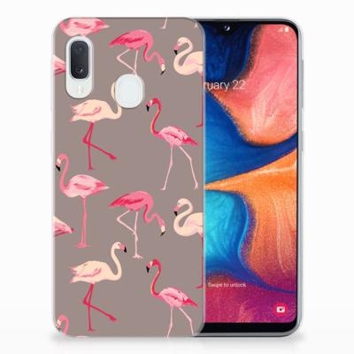 Samsung Galaxy A20e | TPU Hoesje | Flamingo