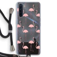 Anything Flamingoes: Oppo A91 Transparant Hoesje met koord
