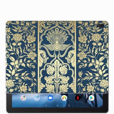 Lenovo Tab E10 | Siliconen hoesje | Beige Flowers