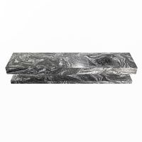 MONDIAZ ALAN-DLUX 200cm planchet Lava. Vrijhangende wastafel CLOUD rechts 1 kraangat, kleur Lava.