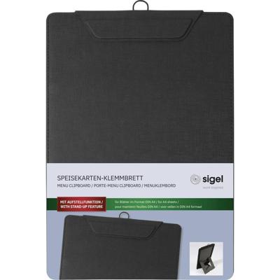 Sigel KB100 Menuklembord DIN A4 Zwart (b x h) 23 cm x 33 cm
