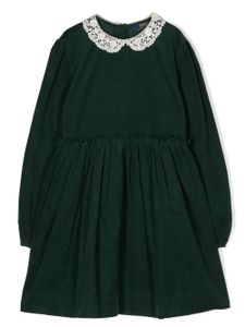 POLO RALPH LAUREN KIDS robe à col en dentelle - Vert