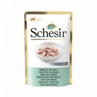 Schesir tonijn met zeebrasem (jelly) natvoer kat (zakjes 85 g) 2 dozen (40 x 85 g) - thumbnail