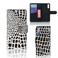 Huawei P20 | Telefoonhoesje | Met pasjeshouder | Slangenprint
