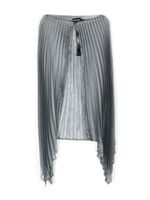 Giorgio Armani cape boutonnée à design plissé - Gris Giorgio Armani cape boutonnée à design plissé - Gris