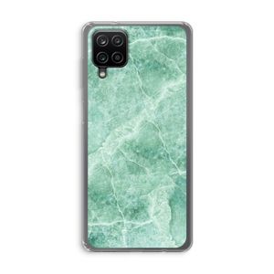 Groen marmer: Samsung Galaxy A12 Transparant Hoesje