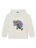 Kenzo Kids hoodie en coton à imprimé graphique - Tons neutres