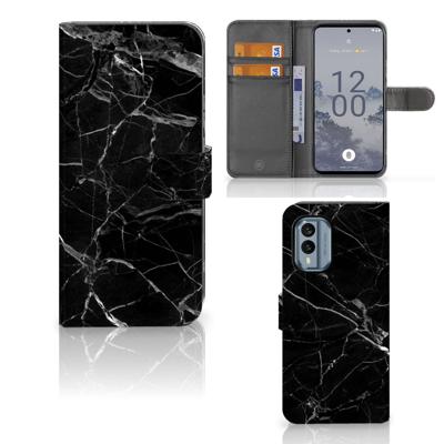 Nokia X30 | Bookcase | Marmer Zwart - Origineel Cadeau Vader