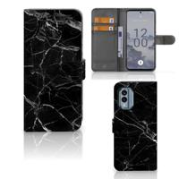Nokia X30 | Bookcase | Marmer Zwart - Origineel Cadeau Vader