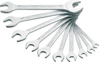 HAZET Dubbele steeksleutelset 450N/10 - Buiten-zeskant-profiel - 10-delig - 6 x 7 - 27 x 32