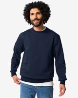 HEMA Herentrui Daryl sweatstof donkerblauw (donkerblauw)