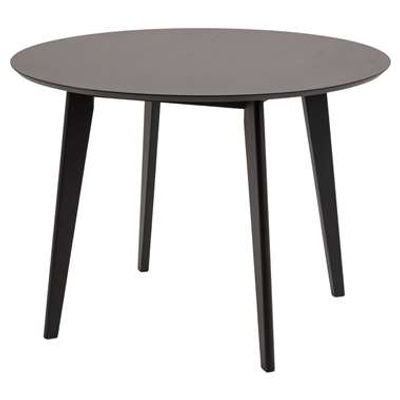 Eetkamertafel Roxy - zwart - 76xØ105 cm - Leen Bakker