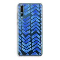 Blauwe pijlen: Huawei P20 Pro Transparant Hoesje