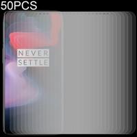 50 stuks 0 26 mm 9H 2.5D getemperd glas Film voor OnePlus 6 geen retailpakket